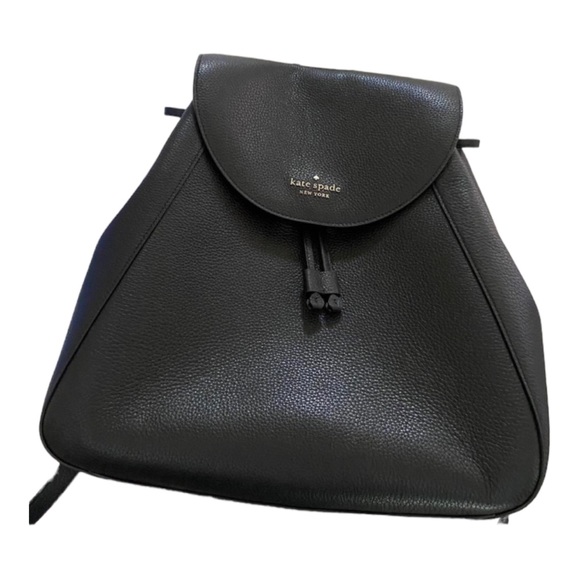 NWOT Kate ♠️ Spade Backpack In Black Leather. So Soft, So Roomy. Gorgeous! - Picture 4 of 6